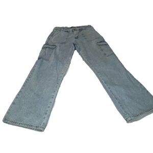 Fashion Nova Light-wash,Straight Leg High-Rise Size 13 Canada/USA Size Large